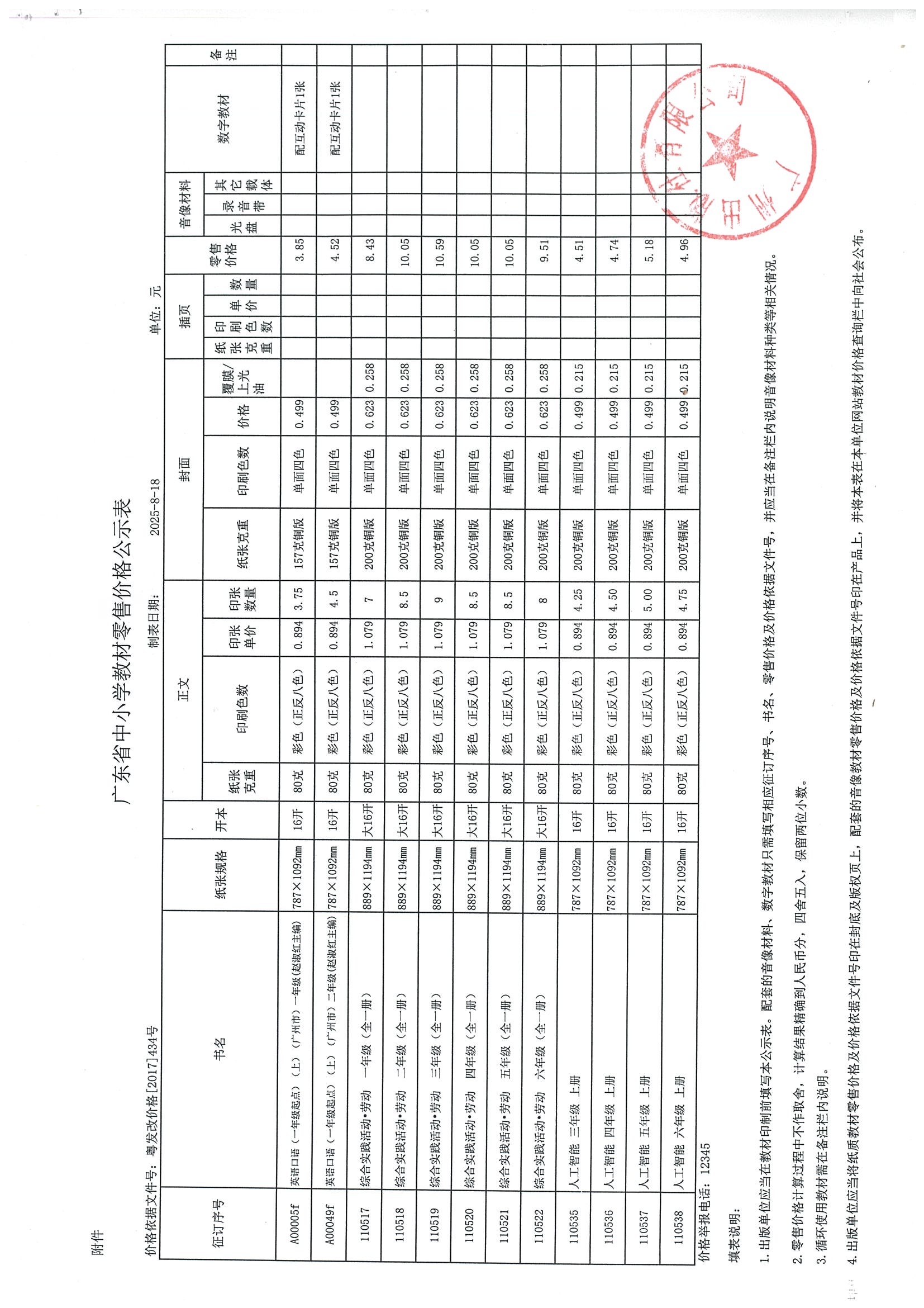 关于沙巴官方版网站登录入口有限公司2025年秋季教材申请零售价格的请示